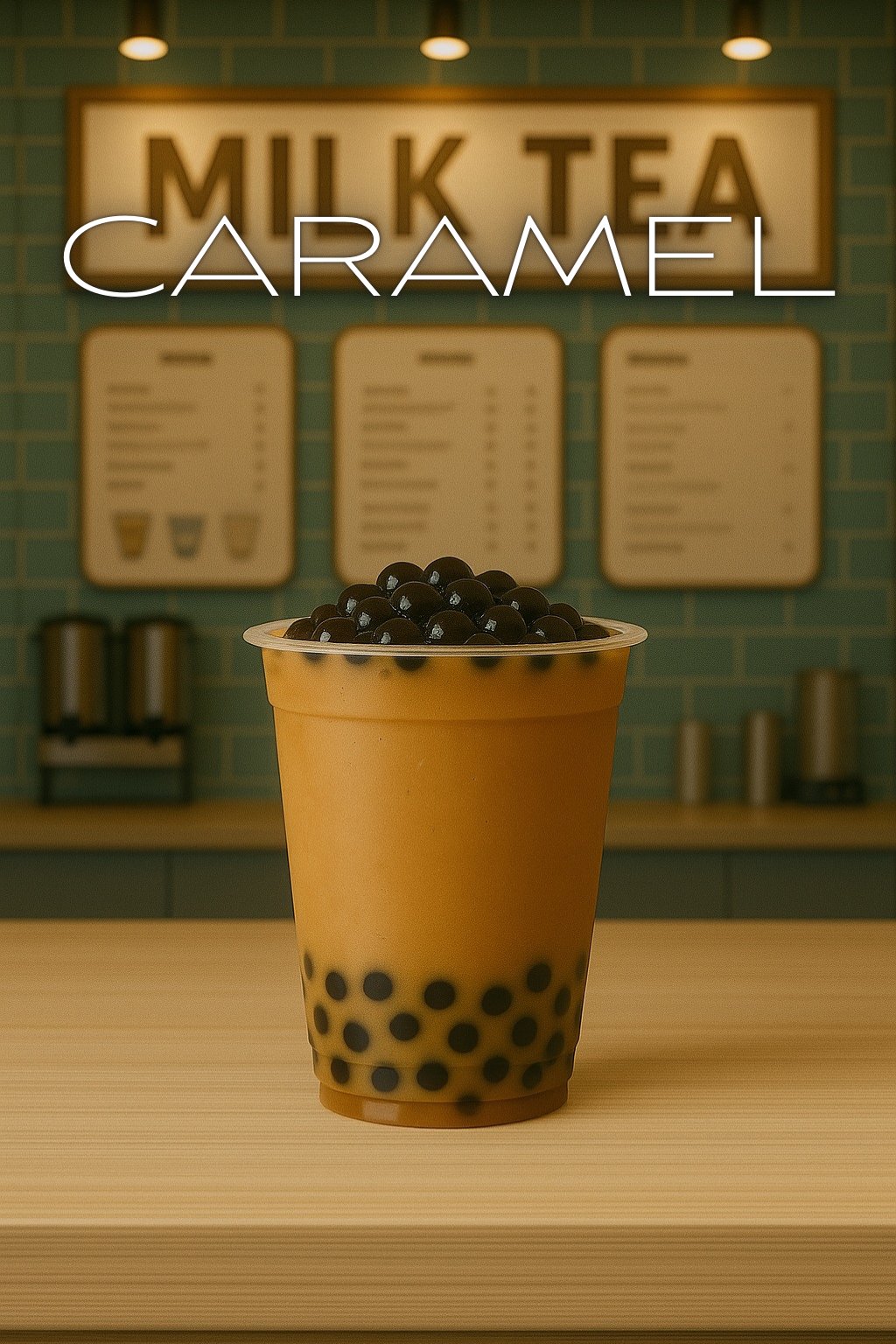 Caramel milk tea